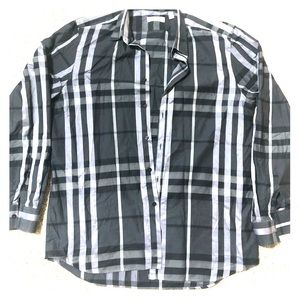Burberry London Shirt Checkered plaid long sleeve